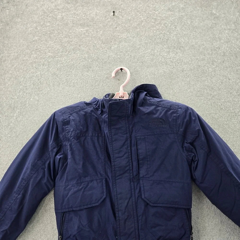 The North Face Boys Jacket XXS (5) Blue Nylon Down Hooded